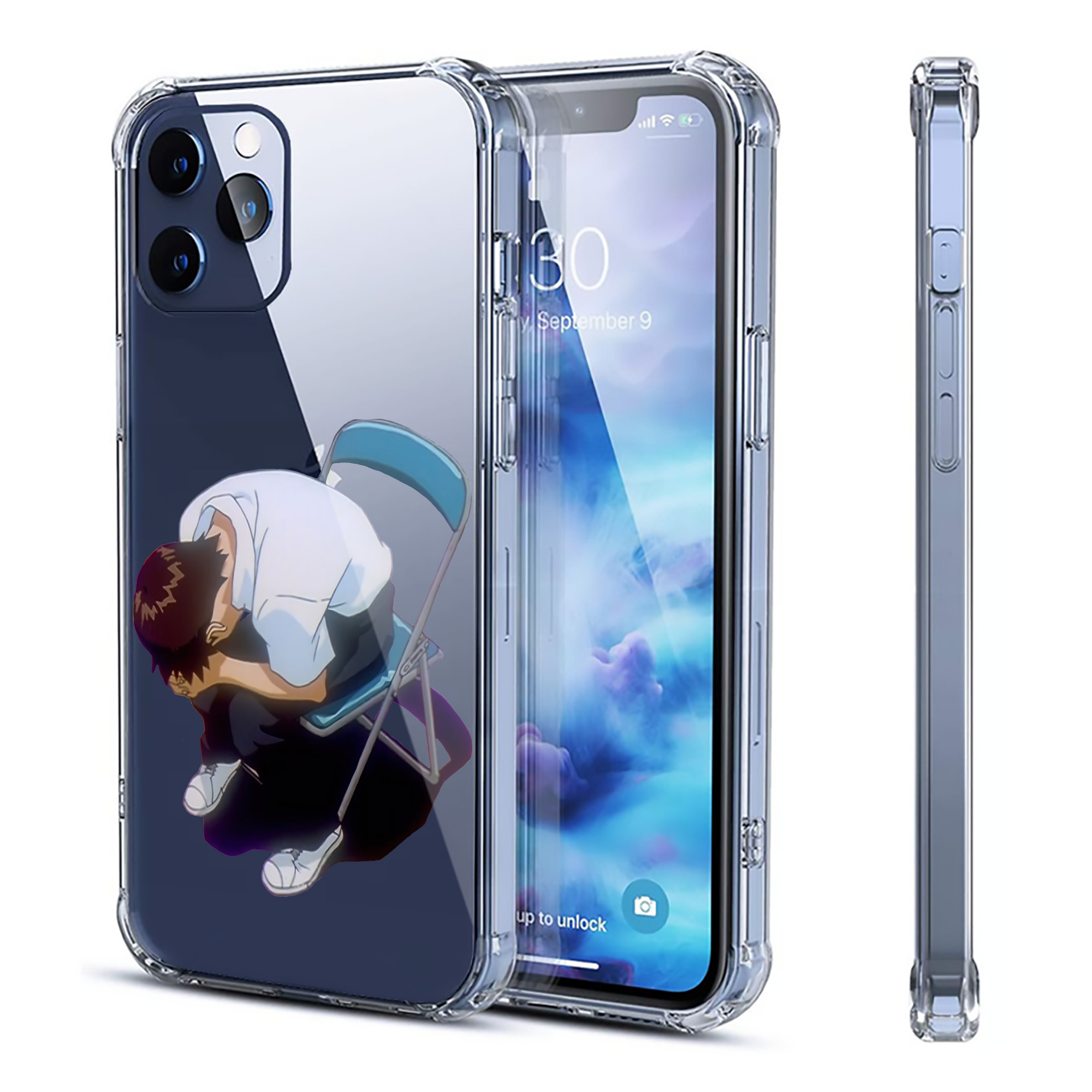 （画像用） EVA 新世紀エヴァンゲリオン 【iPhone 12シリーズ対応】透明スマホケース（クリアソフトケース）